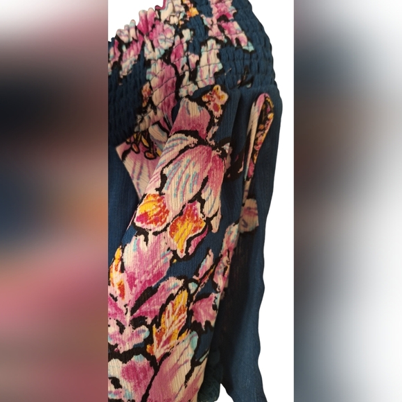 Signature I Studio Sz L Blouse Office Casual Business Floral - Picture 4 of 5